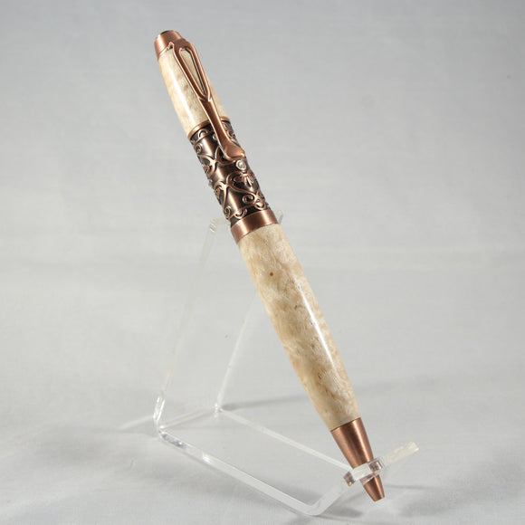 FI-A Fillibella Ambrosia Maple Twist Pen With Antique Copper Trim