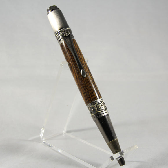 DV-BG Da Vinci Bocote Twist Pen With Antique Bronze Trim