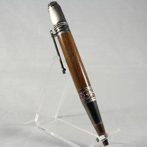 DV-BI Da Vinci Sapele Twist Pen With Rose Copper Trim