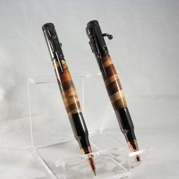BS-H Bolt Action Remnant Pen and Pencil Set With Gun Metal Trim in Gun Case
