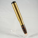 CP-AA 50 Caliber Twist Pen Blue, Gray and Orange Laminate With Gun Metal Trim