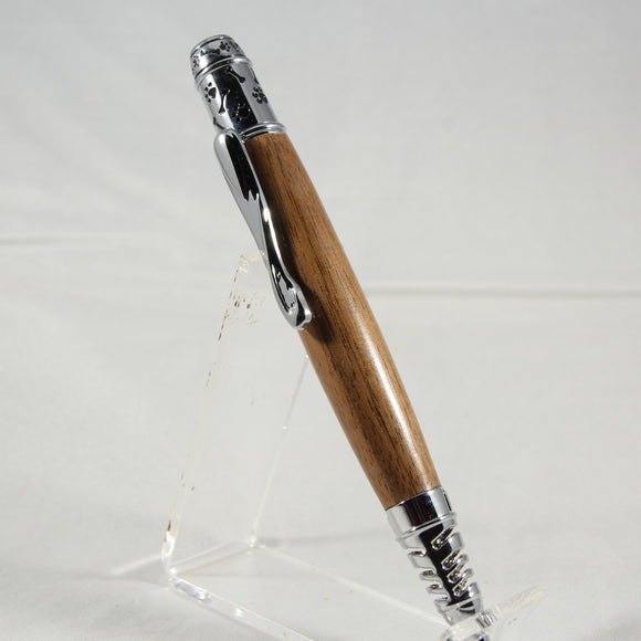 D-HA Dog Lover Walnut Twist Pen With Chrome Trim