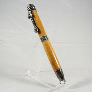 HB-I Honey Bee Twist Pen Yellowheart With Pewter Trim
