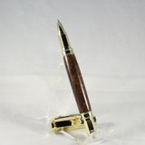 VR-AGI Vertex Rosewood Rollerball With Gold Trim