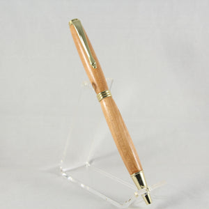 S-BHI Slimline Cherry Twist Pen with Gold Trim