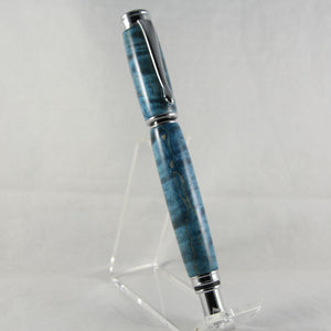 ER-AG Executive Rollerball Blue Box Elder With Chrome Trim