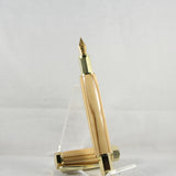 HMF-E Hexagon Magnetic Fountain Pen Olivewood With Gold Trim