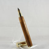 MF-F Magnetic Fountain Pen Teak With Gold Trim