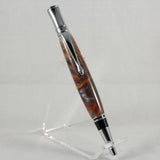 E-AIE Executive Brown Acrylic Twist Pen With Chrome Trim