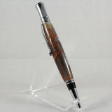 E-AIE Executive Brown Acrylic Twist Pen With Chrome Trim