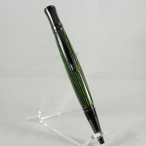 E-AII Executive Green and Black Laminate Twist Pen With Gun Metal Trim