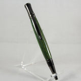 E-AII Executive Green and Black Laminate Twist Pen With Gun Metal Trim