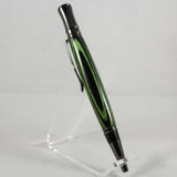 E-AII Executive Green and Black Laminate Twist Pen With Gun Metal Trim
