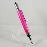 E-BOC Executive Pink Laminate Twist Pen With Chrome Trim