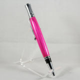 E-BOC Executive Pink Laminate Twist Pen With Chrome Trim