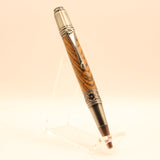 DV-CH Da Vinci Bocote Twist Pen with Antique Pewter Trim