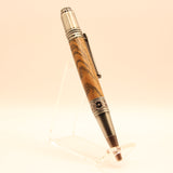 DV-CH Da Vinci Bocote Twist Pen with Antique Pewter Trim