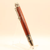 JL-G Jet Liner Padauk Twist Pen With Antique Pewter Trim