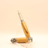 SCR-C Scuba Marblewood Rollerball With Antique Pewter Trim
