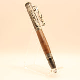BW-AD Birdwatcher Walnut Lever Action Pen with Antique Pewter Trim