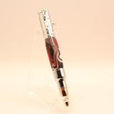 M-ABH Mini 4" Bolt Action Red, Black and White Acrylic With Chrome Trim