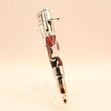 M-ABH Mini 4" Bolt Action Red, Black and White Acrylic With Chrome Trim
