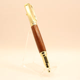 VB-AC Vertex Bolivian Rosewood Bolt Action Pen With Gold Trim