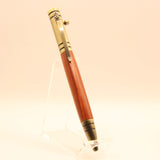 T-GI Bolt Action Tec Padauk  Pen With Antique Brass Trim