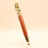 T-GI Bolt Action Tec Padauk  Pen With Antique Brass Trim