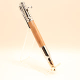 B-EAE Bolt Action Red Heart Pen With Chrome Trim