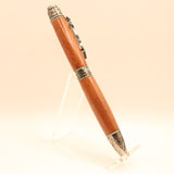 DSF-D Sea Life Shark Bubinga Twist Pen With Antique Pewter Trim