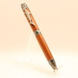 DSF-E Sea Life Shark Cedar Twist Pen With Antique Brass Trim