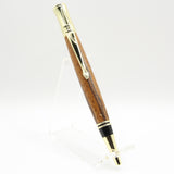 E-BAG Executive Zebrawood Twist Pen With Gold Trim