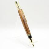 E-BAG Executive Zebrawood Twist Pen With Gold Trim