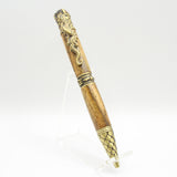 DRG-D Dragon Twist Bolivian Coffee Pen With Antique Brass Trim
