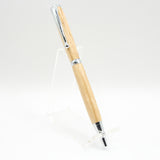 S-CCA Slimline Spalted Maple Twist Pen with Chrome Trim