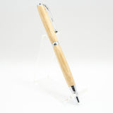 S-CCA Slimline Spalted Maple Twist Pen with Chrome Trim