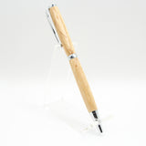 S-CCA Slimline Spalted Maple Twist Pen with Chrome Trim