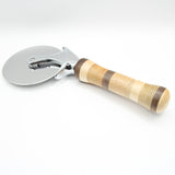 PC-FD Pizza Cutter Cherry, Maple and Walnut With Stainless Steel