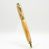 ER-BG Executive Rollerball Olivewood With Gold Trim