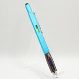 MTP-DE Multi-Function Pen Blue and Brown Laminate Twist Pen (Blue)