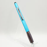 MTP-DE Multi-Function Pen Blue and Brown Laminate Twist Pen (Blue)