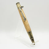 FF-FA Fishing Beli Twist Pen with Antique Brass Trim