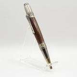 DV-DF Da Vinci East Indian Rosewood Twist Pen with Antique Brass Trim