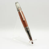 DV-DG Da Vinci Bloodwood Twist Pen with Antique Pewter Trim