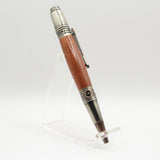 DV-DG Da Vinci Bloodwood Twist Pen with Antique Pewter Trim