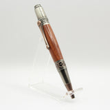 DV-DG Da Vinci Bloodwood Twist Pen with Antique Pewter Trim