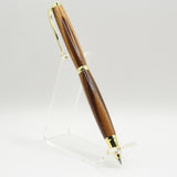 SRB-BI Slimline Rollerball Zebrawood with Gold Trim