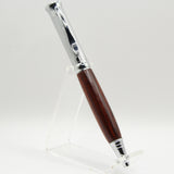 SK-F Snake Skin Cocobolo Twist Pen With Chrome Trim