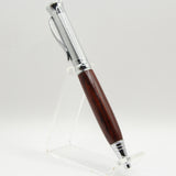 SK-F Snake Skin Cocobolo Twist Pen With Chrome Trim